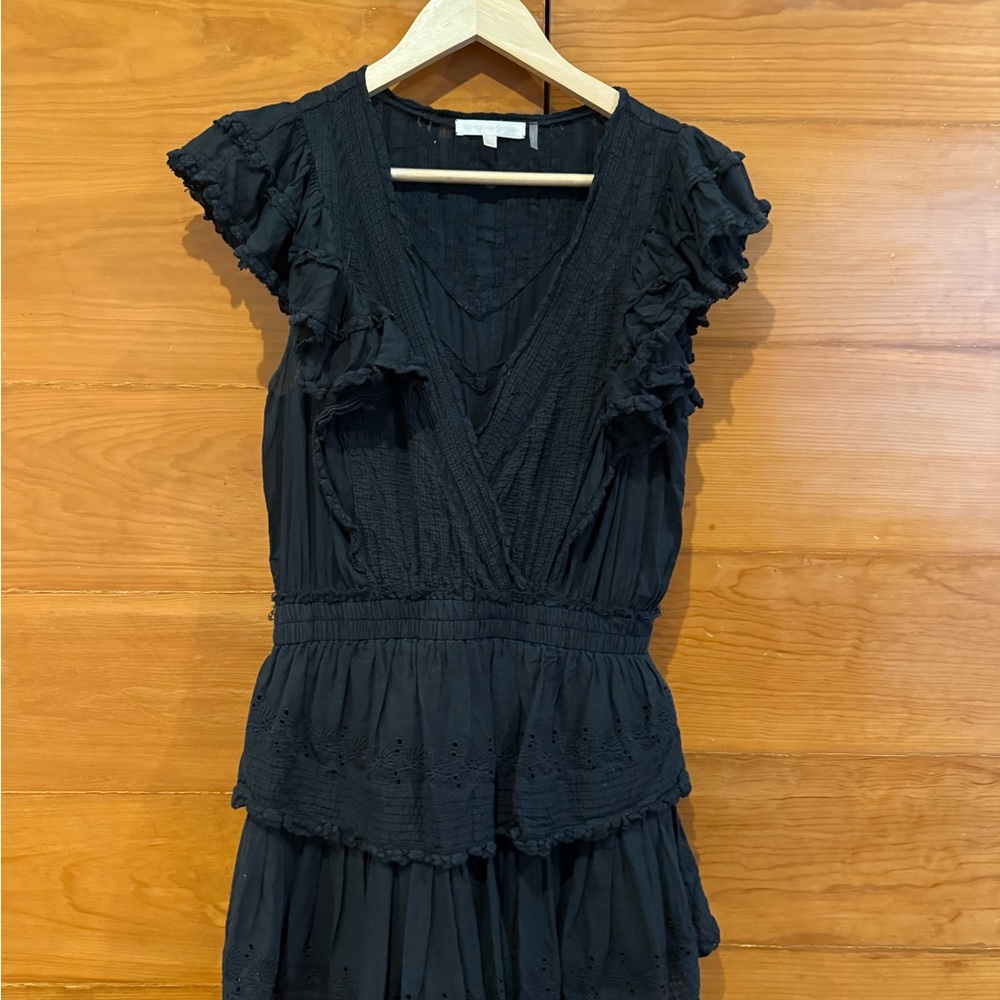 LoveShackFancy Black Lace Dress